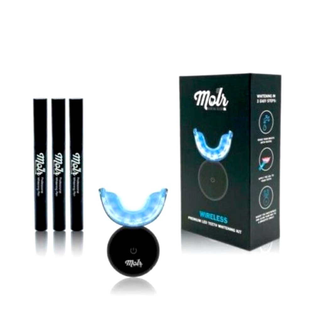 MOLR DENTAL CLUB Wireless
Premium LED Teeth Whitening Kit New Sealed Plastic